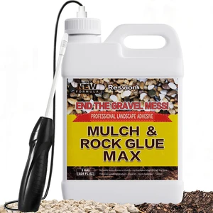 Rock and Mulch Glue for Landscaping 1 Gal with Electric Sprayer Ready-to-Use Mulch Glue A 100% Permeable, Pet-Safe Adhesive for Stones & Pebbles Rock and Mulch Glue for Landscaping 1 Gal with Electric Sprayer Ready-to-Use Mulch Glue A 100% Permeable, Pet-Safe Adhesive for Stones & Pebbles
