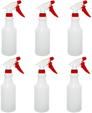 6 Pack 16oz Spray Bottles, Reusable Fine Mist Water Sprayer for Plants, Cleaning, High Output Ultrafine Misting Plastic Spray Bottles for Water, Salon, Garden, Kitchen and Bathroon 6 Pack 16oz Spray Bottles, Reusable Fine Mist Water Sprayer for Plants, Cleaning, High Output Ultrafine Misting Plastic Spray Bottles for Water, Salon, Garden, Kitchen and Bathroon