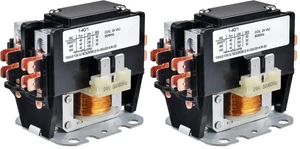 1 Poles FLA 40 Amp Coil 24 VAC Air Conditioner Condenser Compressor Contactor AC Definite Purpose Contactor (Pack of 2) 1 Poles FLA 40 Amp Coil 24 VAC Air Conditioner Condenser Compressor Contactor AC Definite Purpose Contactor (Pack of 2)