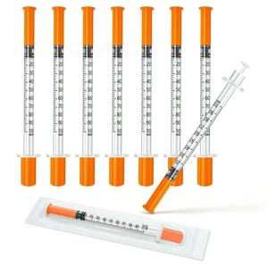 1ml/cc 29G 1/2" Syringes with Needle, 100 Pack 1ml/cc 29G 1/2" Syringes with Needle, 100 Pack