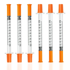 1ml 31G 1/2" jeringas, Individually Wrapped, Box of 100 1ml 31G 1/2" jeringas, Individually Wrapped, Box of 100