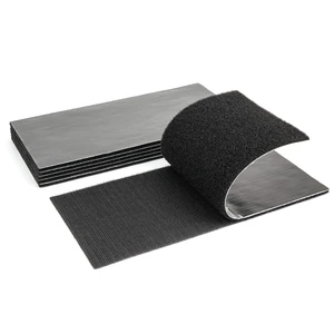 4x8 inch Strong Adhesive Hook and Loop Tape - Sticky-Backed Adhesive Fasteners, Suitable for Home Organization, Carpet Fixation, Sofa Cushion Fixation and DIY Crafts (Black, 4 in x 8 in, 6 Pairs) 4x8 inch Strong Adhesive Hook and Loop Tape - Sticky-Backed Adhesive Fasteners, Suitable for Home Organization, Carpet Fixation, Sofa Cushion Fixation and DIY Crafts (Black, 4 in x 8 in, 6 Pairs)