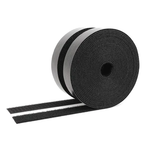 Hook and Loop Tape 20Ft x 1Inch Heavy Duty Double-Sided Adhesive Strips, Strong Sticky Back Fastener Roll, Cuttable Interlocking Tape Fasteners for Home, Office, Car, School & DIY Crafts Black Hook and Loop Tape 20Ft x 1Inch Heavy Duty Double-Sided Adhesive Strips, Strong Sticky Back Fastener Roll, Cuttable Interlocking Tape Fasteners for Home, Office, Car, School & DIY Crafts Black