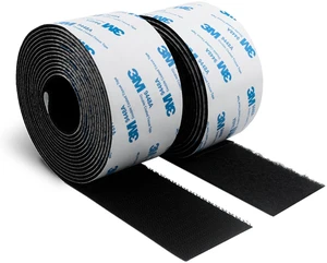3M Hook and Loop Self Adhesive Tape 2 x 20Ft 9448A Sticky Back Interlocking Nylon Fabric Fastener Heavy Duty Adhesion Strip Tape Black 3M Hook and Loop Self Adhesive Tape 2 x 20Ft 9448A Sticky Back Interlocking Nylon Fabric Fastener Heavy Duty Adhesion Strip Tape Black