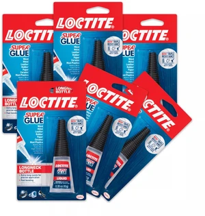 Super Glue Liquid Longneck Bottle, 10g Bottle (Pack of 6) Instant Adhesive for Plastic, Wood & Metal, Clear Superglue with Extra Long Precision Nozzle, QuickDry Formula Super Glue Liquid Longneck Bottle, 10g Bottle (Pack of 6) Instant Adhesive for Plastic, Wood & Metal, Clear Superglue with Extra Long Precision Nozzle, QuickDry Formula