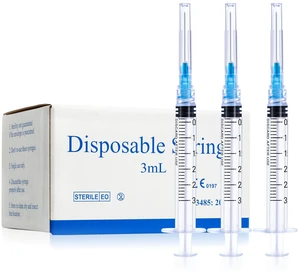 3ml Syringes with 23 Gauge 1 Inch Needles Luer Lock Disposable, 100 Pack Disposable Lab Supplies for Measuring Refilling Dispensing Liquids, Oil, Inks, Watering, Plant, Pet Feeding, Glue Applicator 3ml Syringes with 23 Gauge 1 Inch Needles Luer Lock Disposable, 100 Pack Disposable Lab Supplies for Measuring Refilling Dispensing Liquids, Oil, Inks, Watering, Plant, Pet Feeding, Glue Applicator