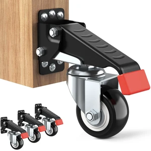 Workbench Casters kit 660 Lbs- Retractable Casters, 4 Pack Heavy Duty Bench Caster Wheels Side Mounted Retractable Workbench Wheels Designed for Workbenches Machinery & Tables Workbench Casters kit 660 Lbs- Retractable Casters, 4 Pack Heavy Duty Bench Caster Wheels Side Mounted Retractable Workbench Wheels Designed for Workbenches Machinery & Tables