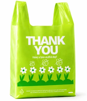 Green Thank you bags, 300PCS T shirt bags, To Go Bags,Grocery bags, Reusable and Disposable,Perfect for Small Business,Take Out,Retail,Large Green Thank you bags, 300PCS T shirt bags, To Go Bags,Grocery bags, Reusable and Disposable,Perfect for Small Business,Take Out,Retail,Large