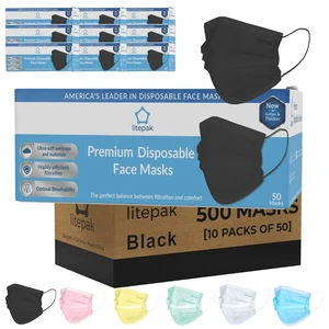 500pcs Premium Disposable Face Mask SOFT 3ply Nose Wire 500pcs Premium Disposable Face Mask SOFT 3ply Nose Wire