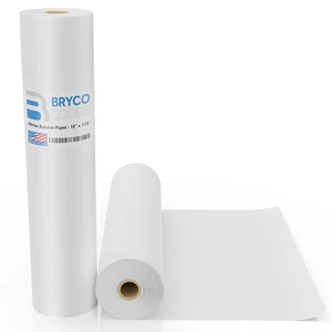 White Kraft Butcher Paper Roll - 18 Inch x 175 Feet Roll - Made in USA - Food-Grade Wrapping Paper for All Meat Varieties - Packaging and Sublimation - Uncoated and Unwaxed White Kraft Butcher Paper Roll - 18 Inch x 175 Feet Roll - Made in USA - Food-Grade Wrapping Paper for All Meat Varieties - Packaging and Sublimation - Uncoated and Unwaxed