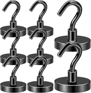 Magnetic Hooks,170lbs Heavy Duty Magnets with Hook Black 8 Pack Rare Earth N52 2026 Cruise Cabin Ship Essentials for Fridge Hanging Classroom Beach Vacation Kitchen Grills Home Must Have Magnetic Hooks,170lbs Heavy Duty Magnets with Hook Black 8 Pack Rare Earth N52 2026 Cruise Cabin Ship Essentials for Fridge Hanging Classroom Beach Vacation Kitchen Grills Home Must Have