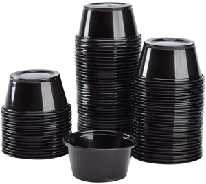 FP-P325-PPB 3.25 oz. PP Portion Cups - Black (Case of 2500) FP-P325-PPB 3.25 oz. PP Portion Cups - Black (Case of 2500)