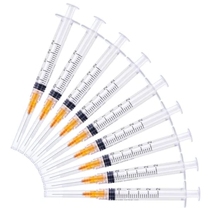2.5ml Syringes with 25 Gauge 1 Inch Needles Luer Lock Disposable, 50 Pack Individually Packed 2.5ml Syringes with 25 Gauge 1 Inch Needles Luer Lock Disposable, 50 Pack Individually Packed