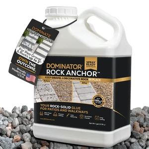 Rock Anchor 1 Gallon - Rock Glue for Landscaping Gravel & Stone, Ready to Spray, Locks in River Rock, Pea Gravel & Decorative Rock, Prevents Scattering & Washouts, Water-Based Rock Anchor 1 Gallon - Rock Glue for Landscaping Gravel & Stone, Ready to Spray, Locks in River Rock, Pea Gravel & Decorative Rock, Prevents Scattering & Washouts, Water-Based