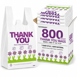 Purple Special Design T-Shirt Bags, 11 x 6 x 21 in Durable plastic with handles, purple carryout sacks for grocery, retail, takeout and small business use Purple Special Design T-Shirt Bags, 11 x 6 x 21 in Durable plastic with handles, purple carryout sacks for grocery, retail, takeout and small business use