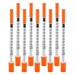 100PACK 1ML Syringe with 30G 1/2" (13mm) Needle, Individually Wrapped Lab Supplies (1CC 30G 1/2"-100PACK) 100PACK 1ML Syringe with 30G 1/2" (13mm) Needle, Individually Wrapped Lab Supplies (1CC 30G 1/2"-100PACK)