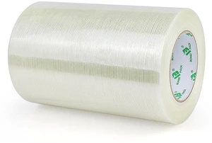 Wide Heavy Duty Fiberglass Filament Reinforced Packing Tape 8inch, 60yds x 5.5mil Wide Heavy Duty Fiberglass Filament Reinforced Packing Tape 8inch, 60yds x 5.5mil