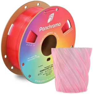 Panchroma Translucent PLA Filament 1.75mm, 1kg, Light Pink Neatly Wound, Semi Transparent PLA, Easy Print & Smooth Feeding, Compatible with Bambu Lab & Most 3D Printers Panchroma Translucent PLA Filament 1.75mm, 1kg, Light Pink Neatly Wound, Semi Transparent PLA, Easy Print & Smooth Feeding, Compatible with Bambu Lab & Most 3D Printers