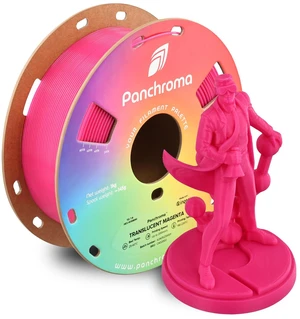 Panchroma Translucent PLA Filament 1.75mm, 1kg, Magenta Neatly Wound, Semi Transparent PLA, Easy Print & Smooth Feeding, Compatible with Bambu Lab & Most 3D Printers Panchroma Translucent PLA Filament 1.75mm, 1kg, Magenta Neatly Wound, Semi Transparent PLA, Easy Print & Smooth Feeding, Compatible with Bambu Lab & Most 3D Printers