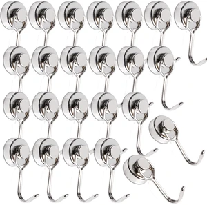 24 Pack Swivel Swing Magnetic Hooks, Strong Neodymium Magnetic Hooks Heavy Duty for Hanging, Rare Earth Magnet Hagner for Grill Classroom Cruise Kitchen Indoor Outdoor, 20mm in Diameter 24 Pack Swivel Swing Magnetic Hooks, Strong Neodymium Magnetic Hooks Heavy Duty for Hanging, Rare Earth Magnet Hagner for Grill Classroom Cruise Kitchen Indoor Outdoor, 20mm in Diameter