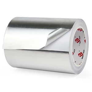 Aluminum Foil Tape,Heavy Duty Metal Foil Tape,High Temperature Silver Duct Tape,Perfect for Sealing & Patching,HVAC,Air Ducts,Insulation and Metal Repair (6 Inch) Aluminum Foil Tape,Heavy Duty Metal Foil Tape,High Temperature Silver Duct Tape,Perfect for Sealing & Patching,HVAC,Air Ducts,Insulation and Metal Repair (6 Inch)