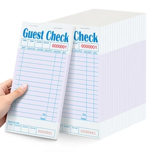 20 Pack/1000 Tickets Guest Checks Books for Servers, Purple 20 Pack/1000 Tickets Guest Checks Books for Servers, Purple