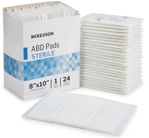 Sterile ABD Pads, Non Stick Gauze Dressing, 8 x 10 in, 96 ct Abdominal Pad,Sterile,8 X 10 Inch,1 per Pack Sterile ABD Pads, Non Stick Gauze Dressing, 8 x 10 in, 96 ct Abdominal Pad,Sterile,8 X 10 Inch,1 per Pack