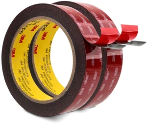 3M Double Sided Tape 5952 1''x 15.4 Ft 2 Pack Heavy Duty Black Waterproof Mounting Tape Foam Tape for Car Home Office Deco Indoor Outdoor, 0.043in Thick 3M Double Sided Tape 5952 1''x 15.4 Ft 2 Pack Heavy Duty Black Waterproof Mounting Tape Foam Tape for Car Home Office Deco Indoor Outdoor, 0.043in Thick