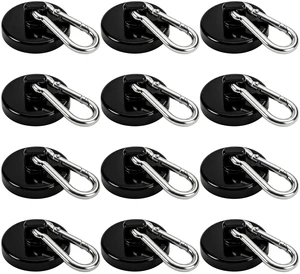 Magnetic Hooks 150LBS Strong Magnets Cruise 12Pack Magnet with Hook Heavy Duty Kitchen Essentials Neodymium Extra Carabiner Super Locker Ship For Hanging Cabin Swivel Imanes Fuertes Black Magnetic Hooks 150LBS Strong Magnets Cruise 12Pack Magnet with Hook Heavy Duty Kitchen Essentials Neodymium Extra Carabiner Super Locker Ship For Hanging Cabin Swivel Imanes Fuertes Black