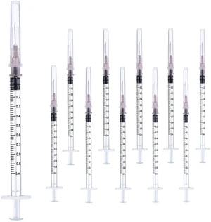 100 Pack 1ml 27Ga Lab Syringe Tools, Individually Packed 100 Pack 1ml 27Ga Lab Syringe Tools, Individually Packed