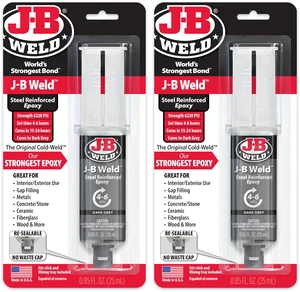 Original Steel Reinforced Epoxy Syringe, High Strength, 2 Pack, Dark Grey, 50165-2 Original Steel Reinforced Epoxy Syringe, High Strength, 2 Pack, Dark Grey, 50165-2