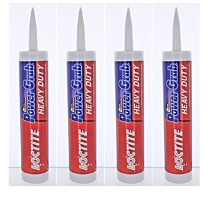 Power Grab Express Heavy Duty Construction Adhesive, 9 fl oz Cartridge - Versatile Constuction Glue for Wood, Wall, Tile, Foam Board & More (Pack of 4) Power Grab Express Heavy Duty Construction Adhesive, 9 fl oz Cartridge - Versatile Constuction Glue for Wood, Wall, Tile, Foam Board & More (Pack of 4)