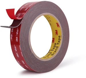 3M Double Sided Tape, Heavy Duty, 3/4 x 18Ft, Gray Very High Bonding, Permanent, Weather, Waterproof Foam Mounting Tape for Home, Office, Car, Deco, Indoor, Outdoor Mountings 3M Double Sided Tape, Heavy Duty, 3/4 x 18Ft, Gray Very High Bonding, Permanent, Weather, Waterproof Foam Mounting Tape for Home, Office, Car, Deco, Indoor, Outdoor Mountings