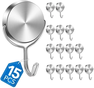 Magnetic Hooks for Cruise Cabins Essentials 2026 Door Magnets 80LBS 15 Pack Ship Walls Must Haves Classroom Strong Heavy Duty Metal Locker Decor magnet Decorations Fridge Organization Silver Magnetic Hooks for Cruise Cabins Essentials 2026 Door Magnets 80LBS 15 Pack Ship Walls Must Haves Classroom Strong Heavy Duty Metal Locker Decor magnet Decorations Fridge Organization Silver