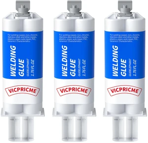 Metal Glue Heavy Duty for Metal Steel Plastic, Waterproof, 3PK Heavy-duty metal epoxy bonds steel, aluminum, plastic, wood 3 syringes for frequent repairs Metal Glue Heavy Duty for Metal Steel Plastic, Waterproof, 3PK Heavy-duty metal epoxy bonds steel, aluminum, plastic, wood 3 syringes for frequent repairs