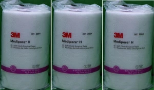 Medipore H Soft Cloth Surgical Tape - 4" wide by 10 yards (3 Rolls) Medipore H Soft Cloth Surgical Tape - 4" wide by 10 yards (3 Rolls)