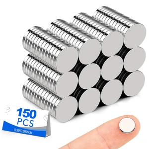 150 Pack Small Magnets, 10x2mm Refrigerator Magnet Rare Earth Magnets Neodymium Magnet for Crafts, Whiteboard, Kitchen Cabinet 150 Pack Small Magnets, 10x2mm Refrigerator Magnet Rare Earth Magnets Neodymium Magnet for Crafts, Whiteboard, Kitchen Cabinet