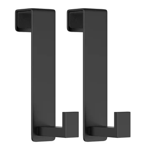 2 Pack Heavy Duty Single Over The Door Hooks L-Shaped Bedroom Door, Jacket Hanger Hook, 1.77 inch Wide Over The Door Hook, Strong Holder for Coats(L Shape 2 Pack, Fits 1-3/4'' Thick) 2 Pack Heavy Duty Single Over The Door Hooks L-Shaped Bedroom Door, Jacket Hanger Hook, 1.77 inch Wide Over The Door Hook, Strong Holder for Coats(L Shape 2 Pack, Fits 1-3/4'' Thick)