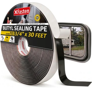 Butyl Sealing Tape, Black, 1/8-In x 3/4-In x 30-Foot Plumbers Putty, RV Sealant, Boat Sealing, EDPM Butyl Tape Butyl Sealing Tape, Black, 1/8-In x 3/4-In x 30-Foot Plumbers Putty, RV Sealant, Boat Sealing, EDPM Butyl Tape