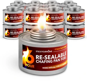6-Hour Food Warmers for Parties (24 Pack), Chafing Fuel Cans with Wick and Safety Twist Cap, Catering Food Warmers for Buffets, Parties, Weddings, Long Lasting Burners for Food Warmer, Food Heater 6-Hour Food Warmers for Parties (24 Pack), Chafing Fuel Cans with Wick and Safety Twist Cap, Catering Food Warmers for Buffets, Parties, Weddings, Long Lasting Burners for Food Warmer, Food Heater