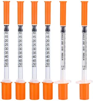 U-100 1/2ml 31ga Disposable Syringe and 31G x 8 mm (5/16), 50Pack Lab Dispensing Supplies U-100 1/2ml 31ga Disposable Syringe and 31G x 8 mm (5/16), 50Pack Lab Dispensing Supplies