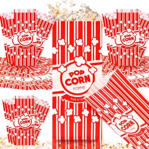 Paper Popcorn Bags 500 2 oz Concession-Grade Bags, Popcorn Machine Accessories for Popcorn Bars, Movie Nights, Concessions Paper Popcorn Bags 500 2 oz Concession-Grade Bags, Popcorn Machine Accessories for Popcorn Bars, Movie Nights, Concessions