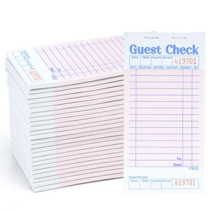 Budgenix 48 Pack Guest Checks Server Note Pads, 2400 Order Pads Pink Guest Check Pads with Bottom Receipt, For Servers, Waitress, Cafes, Restaurant Business Budgenix 48 Pack Guest Checks Server Note Pads, 2400 Order Pads Pink Guest Check Pads with Bottom Receipt, For Servers, Waitress, Cafes, Restaurant Business