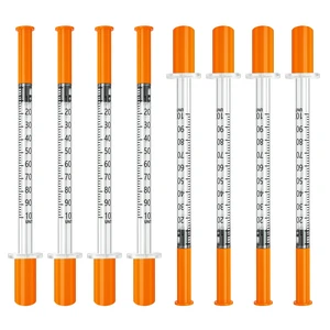 U-100 1mL Syringe with 31G 1/2 inch Needles, Individual, 25 Pack U-100 1mL Syringe with 31G 1/2 inch Needles, Individual, 25 Pack