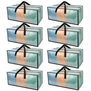 Heavy Duty Clear Moving Bags with Strong Zipper & Comfortable Handles 8 Pack Extra Large Storage Bags Totes Moving Boxes Packing Supplies for College Dorm Room Essentials Compatible with IKEA Heavy Duty Clear Moving Bags with Strong Zipper & Comfortable Handles 8 Pack Extra Large Storage Bags Totes Moving Boxes Packing Supplies for College Dorm Room Essentials Compatible with IKEA