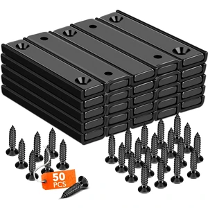 Neodymium Rectangular Magnets 80Lbs, 60 x 13.5 x 5mm Strong Black Bar Magnets with Countersunk Hole and Steel Capsule, Heavy Duty Industrial Rare Earth Magnets with Screw for Mounting, 25 Pack Neodymium Rectangular Magnets 80Lbs, 60 x 13.5 x 5mm Strong Black Bar Magnets with Countersunk Hole and Steel Capsule, Heavy Duty Industrial Rare Earth Magnets with Screw for Mounting, 25 Pack