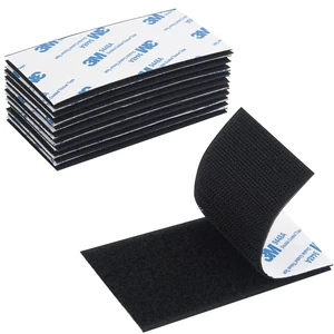 Hook and Loop Tape 2in x 4in 10 Pairs, Slef Adhesive Interlocking Strip, Double Sided Mounting Tape Heavy Duty, Picture Hanging Strips Hook and Loop Tape 2in x 4in 10 Pairs, Slef Adhesive Interlocking Strip, Double Sided Mounting Tape Heavy Duty, Picture Hanging Strips