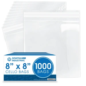 8" X 8" Self-Sealing Cellophane Bags (1000 Count) Clear Resealable Cello Bags for Art Prints, Greeting Cards, Photos, Stickers, and Crafts 8" X 8" Self-Sealing Cellophane Bags (1000 Count) Clear Resealable Cello Bags for Art Prints, Greeting Cards, Photos, Stickers, and Crafts