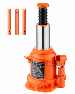 Hydraulic Bottle Jack, 20 Ton/44092 lbs Low Profile Welded Bottle Jack with 6.69''-12.6'' Lifting Range & 3-Section Long Handle, for Car, Pickup, Truck, RV, Auto Repair, Industrial Engineering Hydraulic Bottle Jack, 20 Ton/44092 lbs Low Profile Welded Bottle Jack with 6.69''-12.6'' Lifting Range & 3-Section Long Handle, for Car, Pickup, Truck, RV, Auto Repair, Industrial Engineering