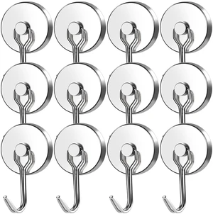Magnetic Hooks Heavy Duty 120LB+ Swivel Swing Strong Magnet Hook Neodymium Hook Magnets for Hanging Home Workplace Metal Door Office and Garage Magnetic Hooks Heavy Duty 120LB+ Swivel Swing Strong Magnet Hook Neodymium Hook Magnets for Hanging Home Workplace Metal Door Office and Garage